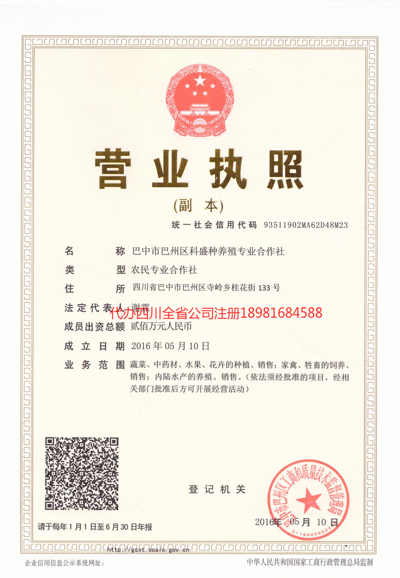 新泰新泰科盛种养殖专业合作社